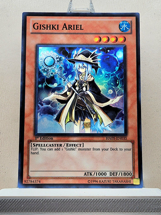 Yugioh! 1x Gishki Ariel (HA05 - Super Rare) 1st Edition