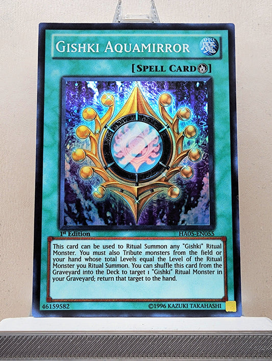 Yugioh! 1x Gishki Aquamirror (HA05 - Super Rare) 1st Edition