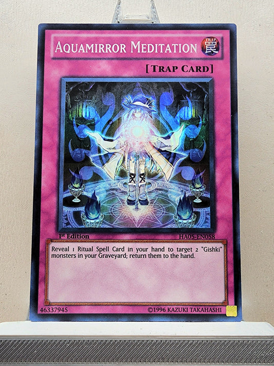 Yugioh! 1x Aquamirror Meditation (HA05 - Super Rare) 1st/Unli Edition