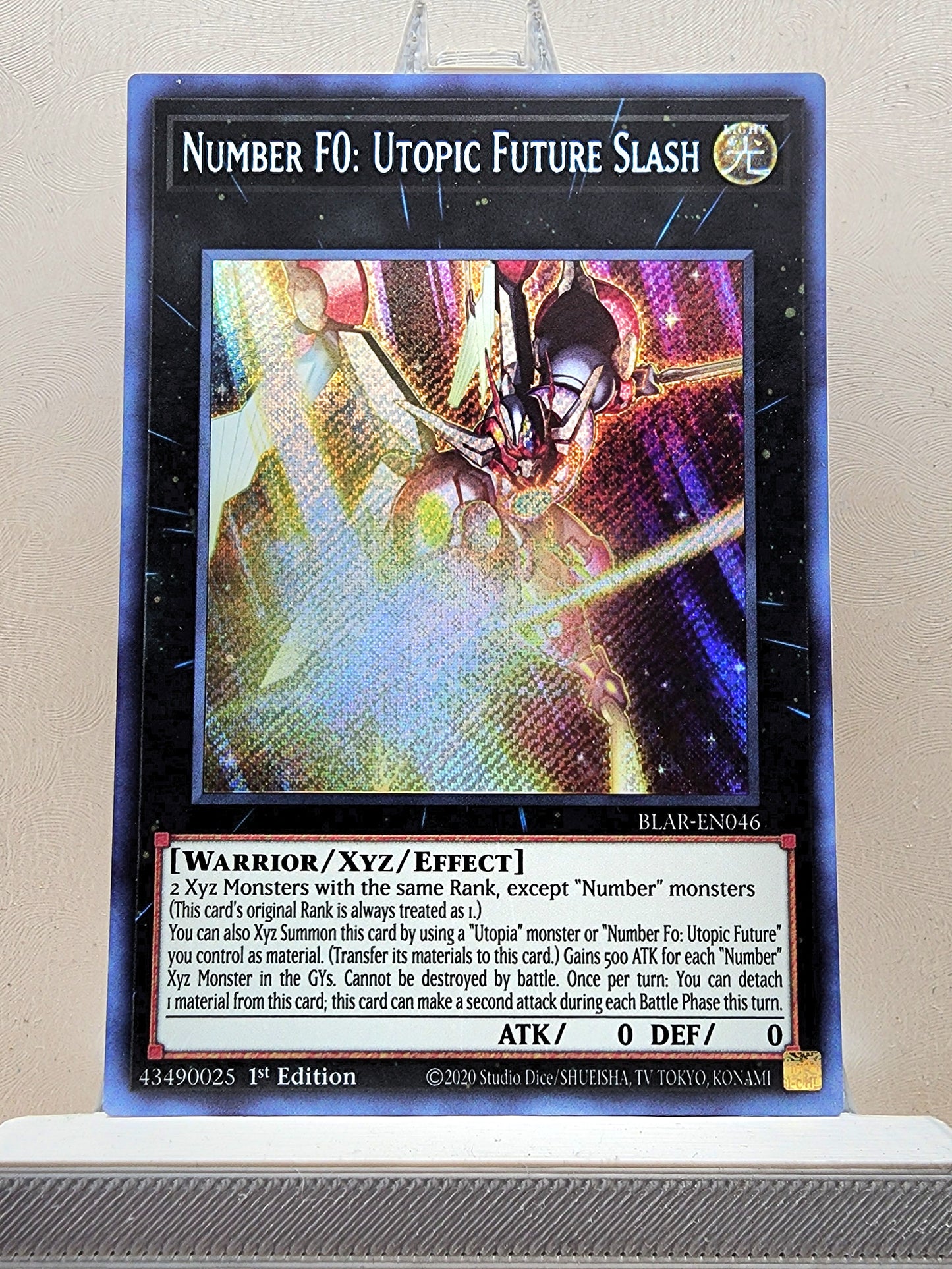 Yugioh! 1x Number F0: Utopic Future Slash (BLAR - Secret Rare) 1st Edition