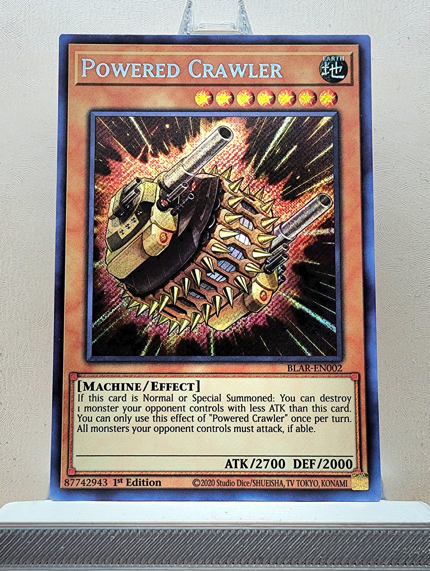 Yugioh! 1x Powered Crawler (BLAR - Secret Rare) 1st Edition