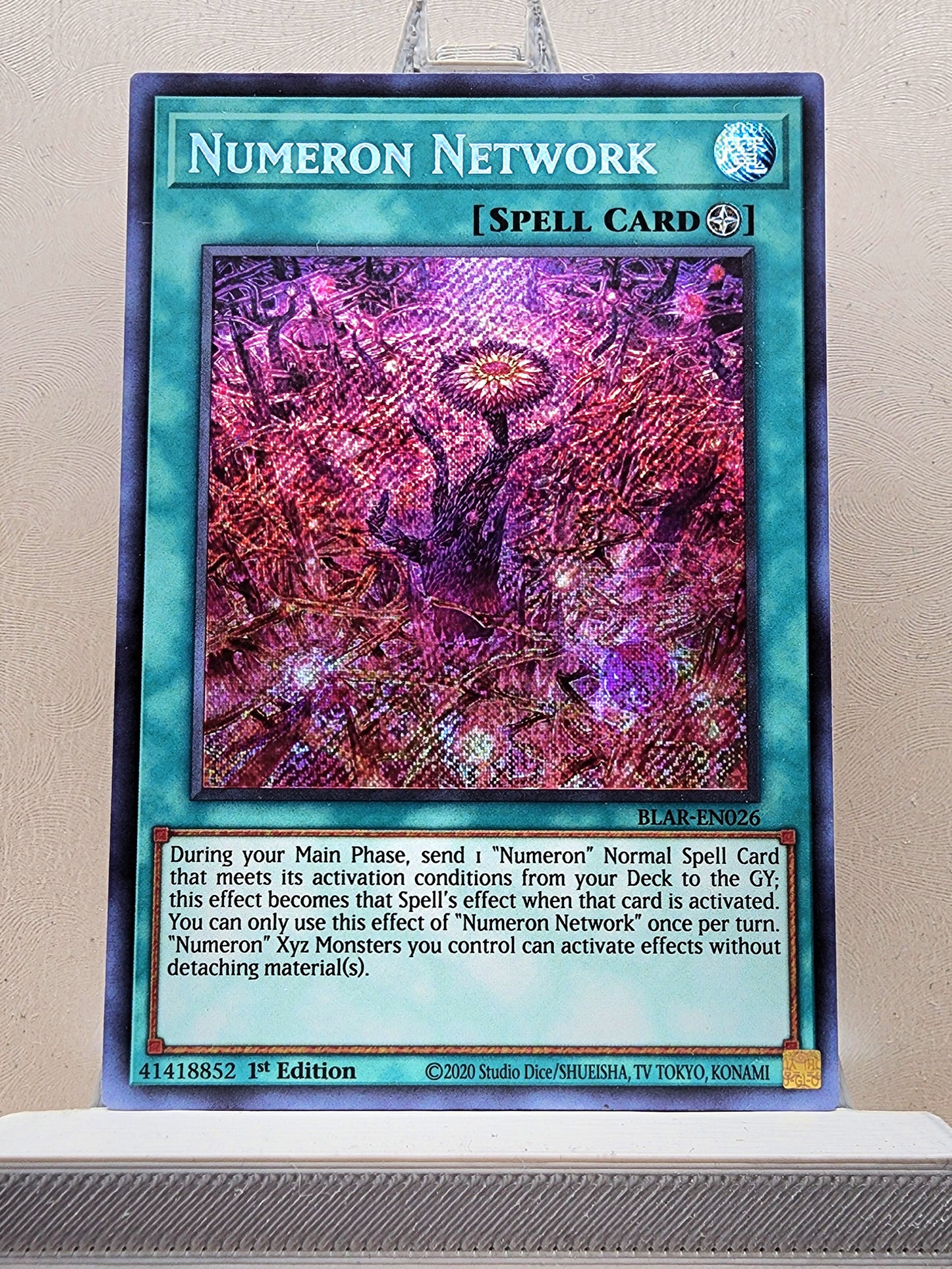 Yugioh! 1x Numeron Network (BLAR - Secret Rare) 1st Edition