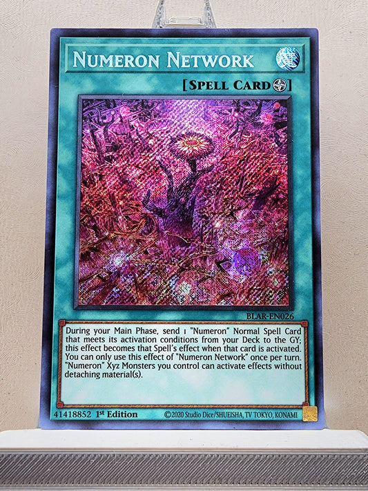 Yugioh! 1x Numeron Network (BLAR - Secret Rare) 1st Edition