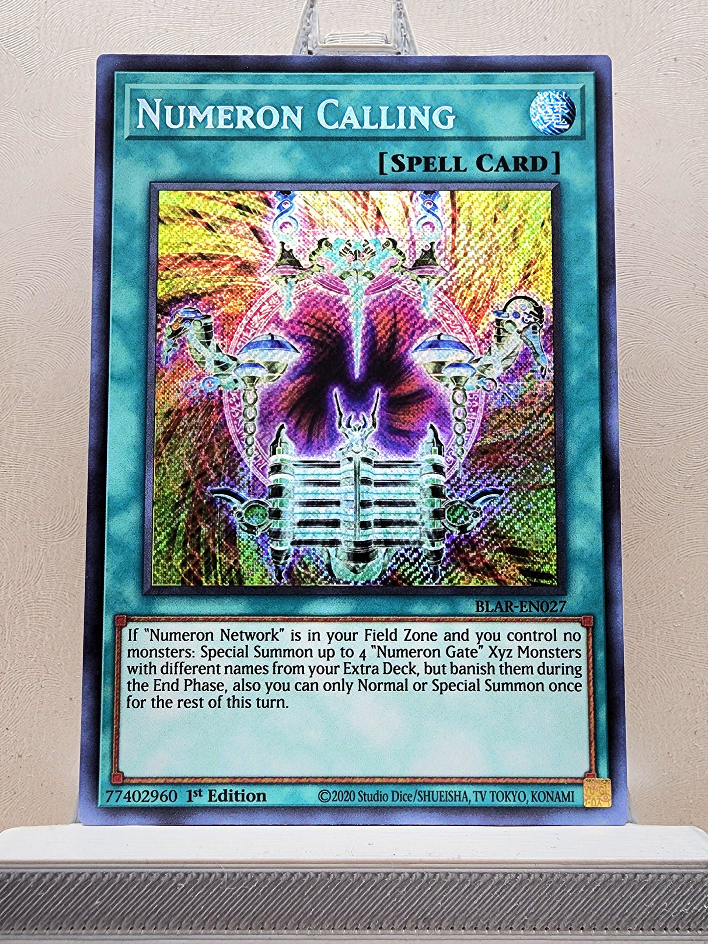 Yugioh! 1x Numeron Calling (BLAR - Secret Rare) 1st Edition