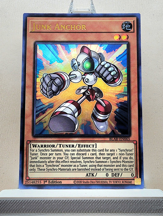 Yugioh! 1x Junk Anchor (BLAR - Ultra Rare) 1st Edition