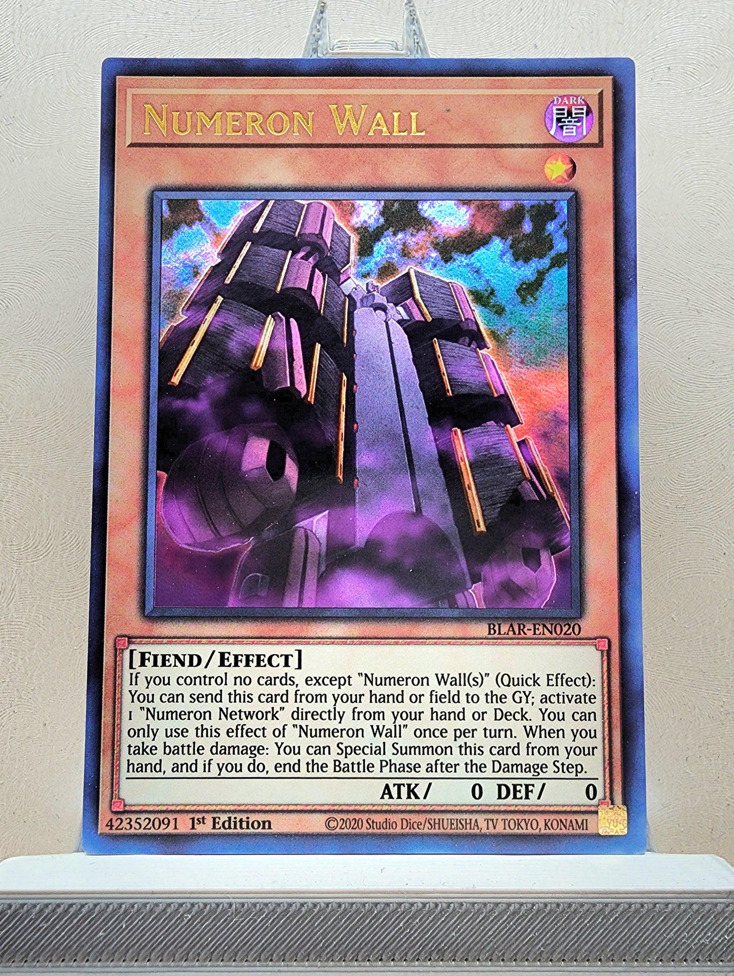 Yugioh! 1x Numeron Wall (BLAR - Ultra Rare) 1st Edition