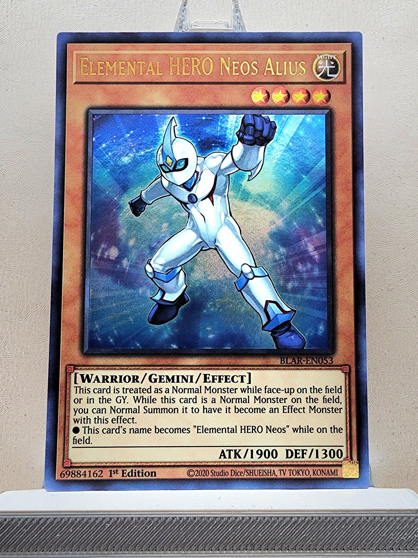 Yugioh! 1x Elemental Hero Neos Alius (BLAR - Ultra Rare) 1st Edition