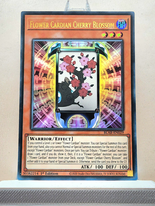 Yugioh! 1x Flower Cardian Cherry Blossom (BLAR - Ultra Rare) 1st Edition