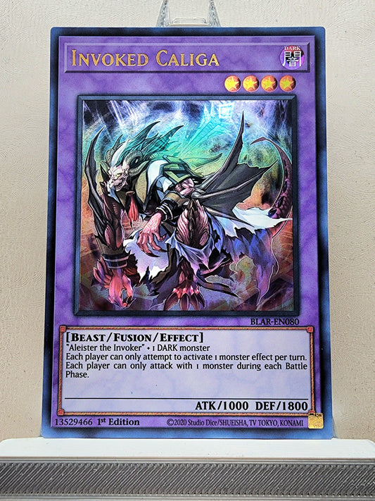 Yugioh! 1x Invoked Caliga (BLAR - Ultra Rare) 1st Edition