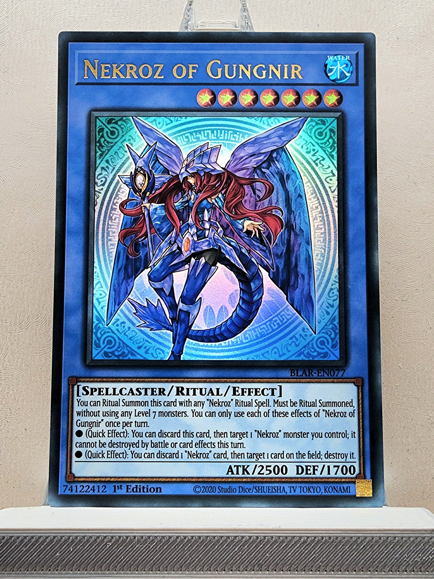 Yugioh! 1x Nekroz of Gungnir (BLAR - Ultra Rare) 1st Edition