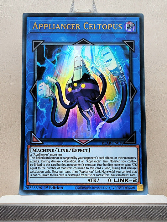 Yugioh! 1x Appliancer Celtopus (BLAR - Ultra Rare) 1st Edition