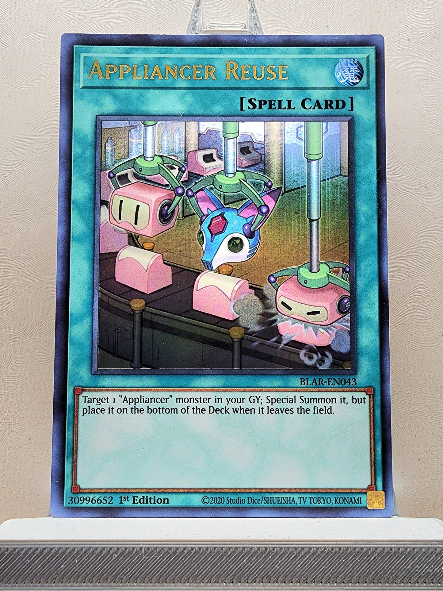 Yugioh! 1x Appliancer Reuse (BLAR - Ultra Rare) 1st Edition