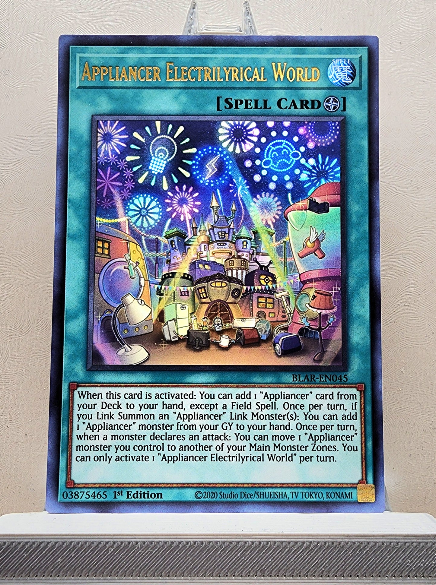 Yugioh! 1x Appliancer Electrilyrical World (BLAR - Ultra Rare) 1st Edition