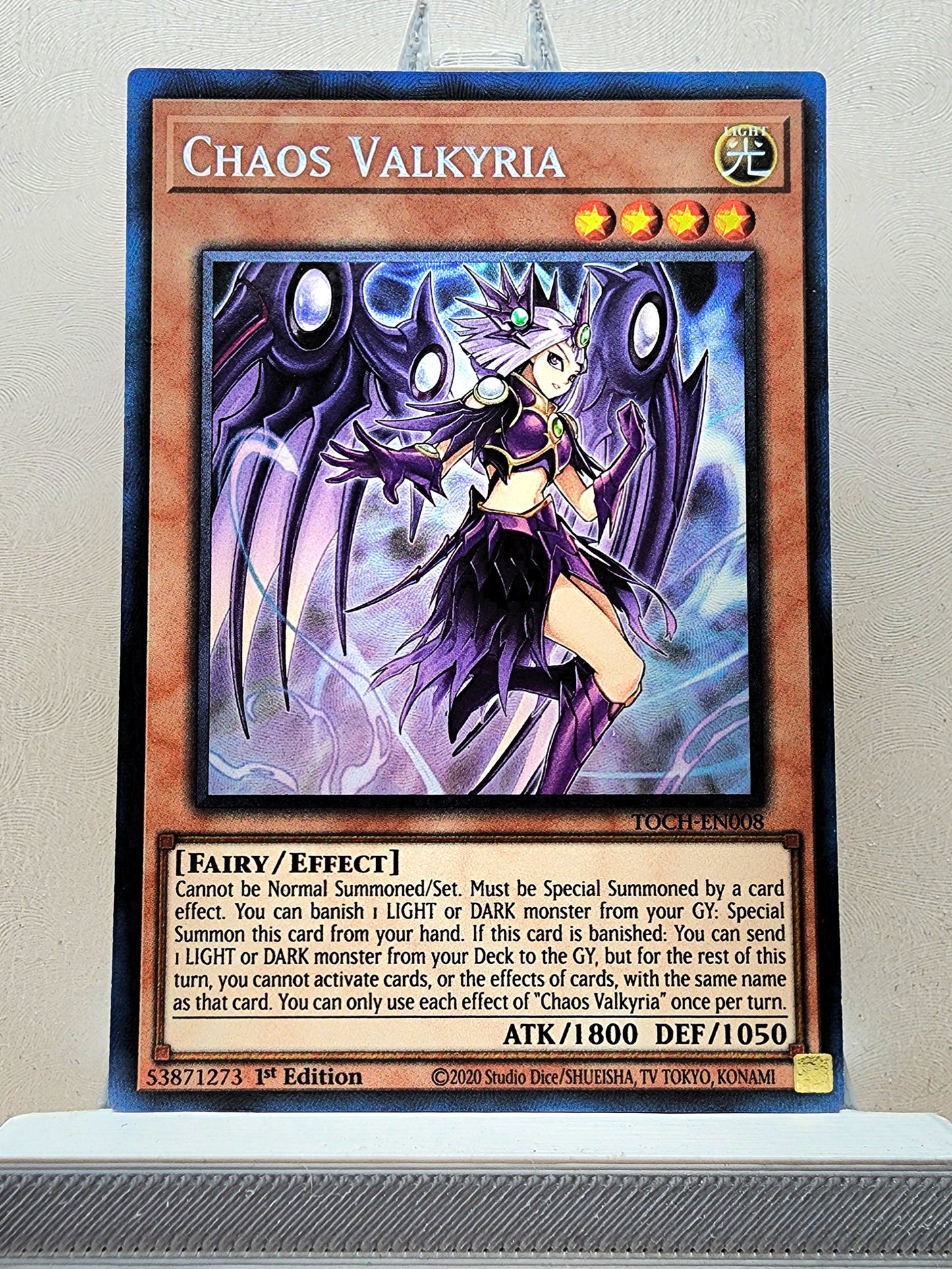 Yugioh! 1x Chaos Valkyria (TOCH - Collectors Rare) 1st Edition