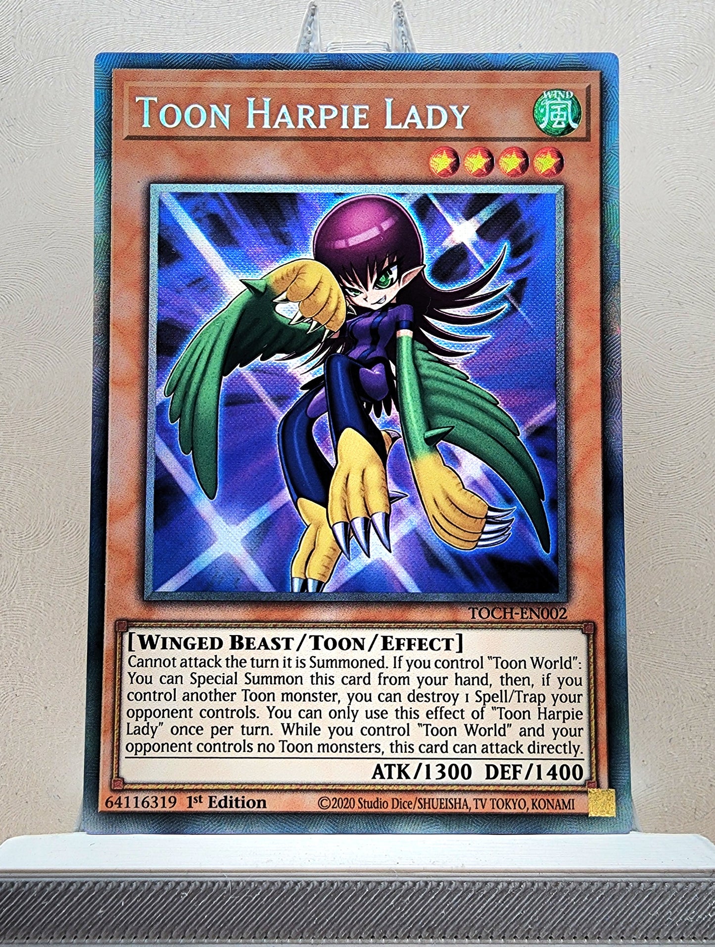 Yugioh! 1x Toon Harpie Lady (TOCH - Collectors Rare) 1st Edition