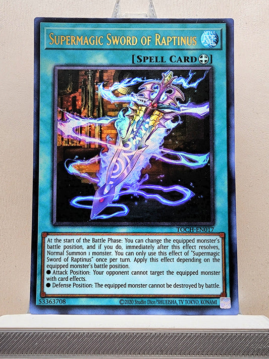 Yugioh! 1x Supermagic Sword of Raptinus (TOCH - Ultra Rare) 1st/Unli Edition