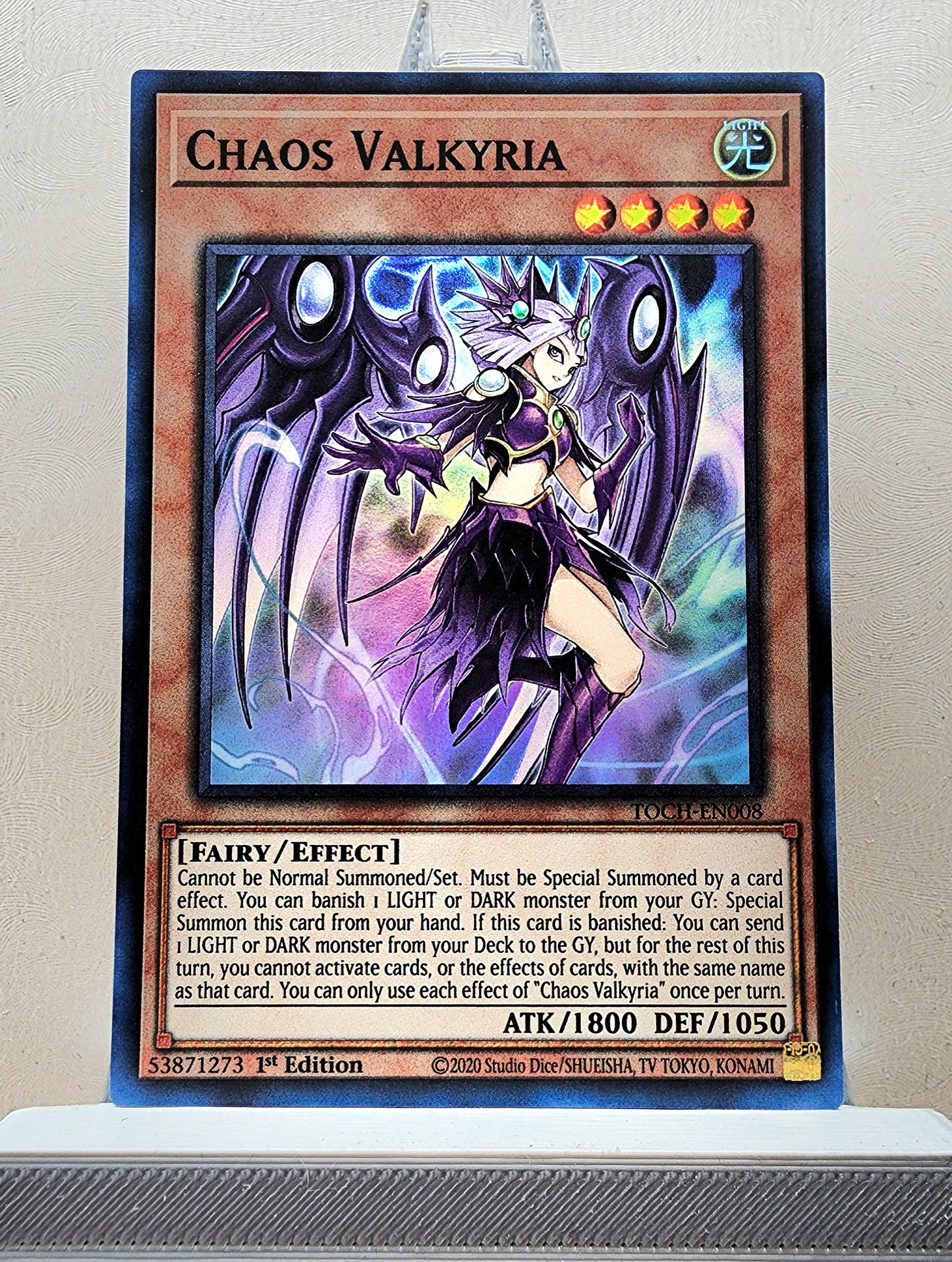 Yugioh! 1x Chaos Valkyria (TOCH - Super Rare) 1st/Unli Edition