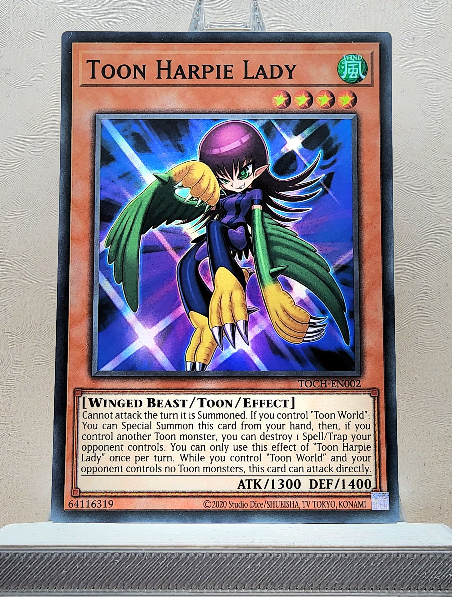 Yugioh! 1x Toon Harpie Lady (TOCH - Super Rare) 1st/Unli Edition