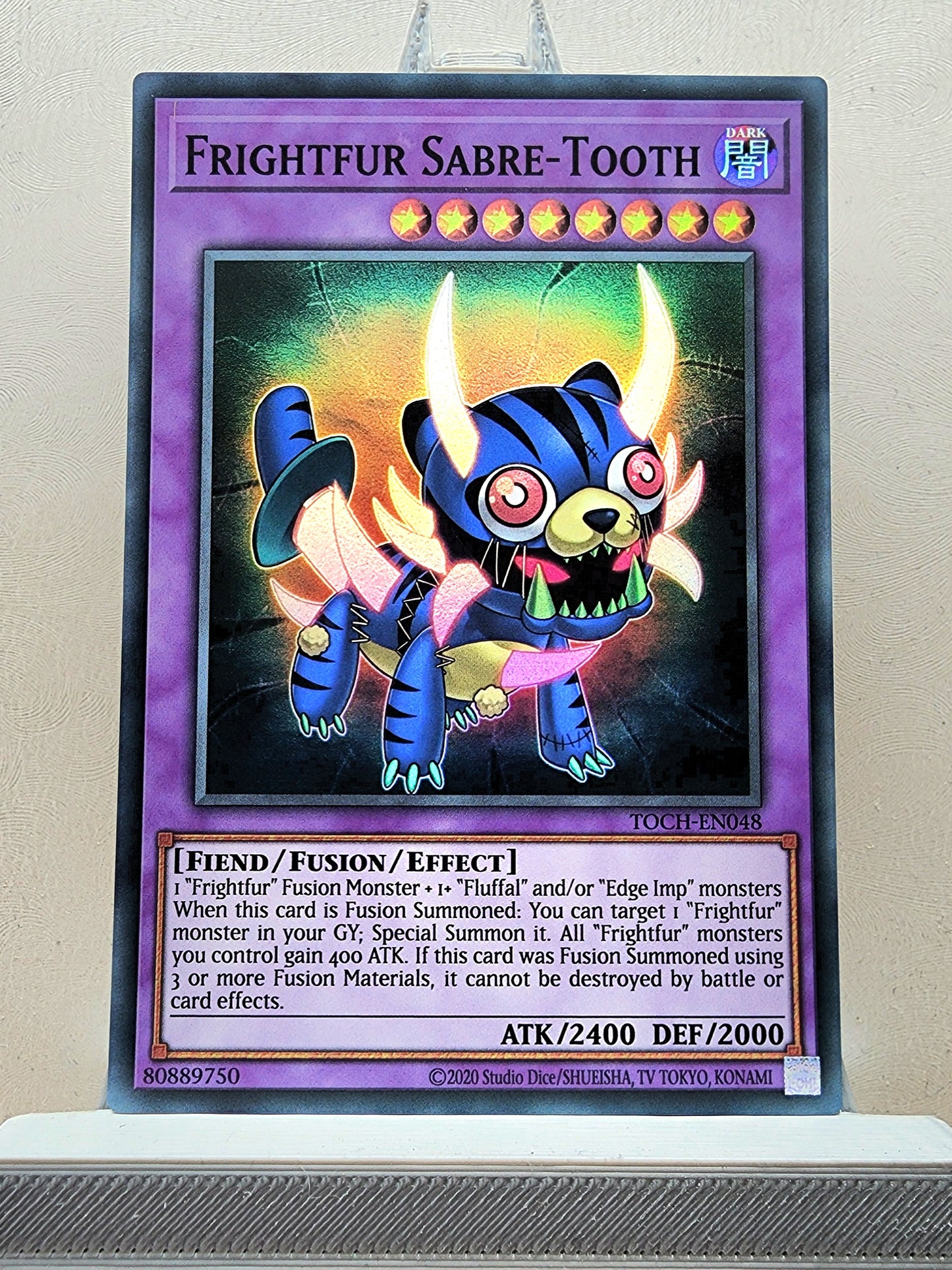 Yugioh! 1x Frightfur Sabre-Tooth (TOCH - Super Rare) 1st/Unli Edition