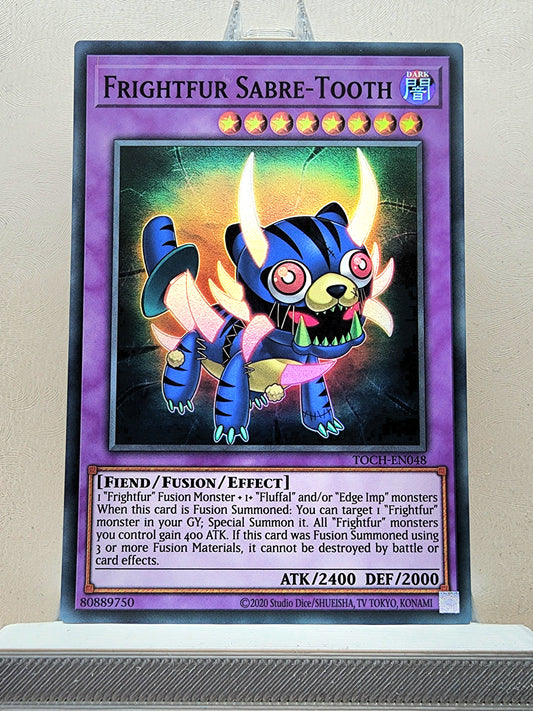 Yugioh! 1x Frightfur Sabre-Tooth (TOCH - Super Rare) 1st/Unli Edition