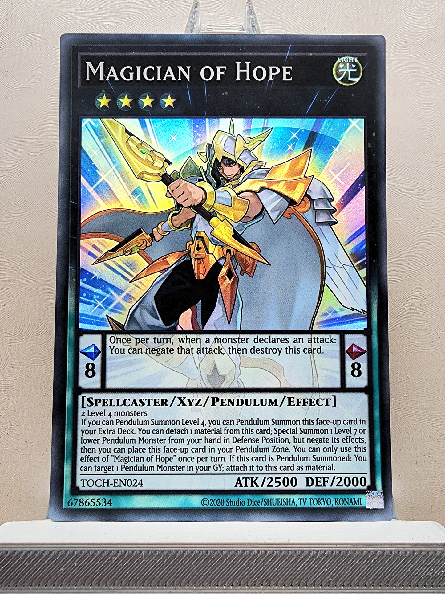 Yugioh! 1x Magician of Hope (TOCH - Super Rare) 1st/Unli Edition