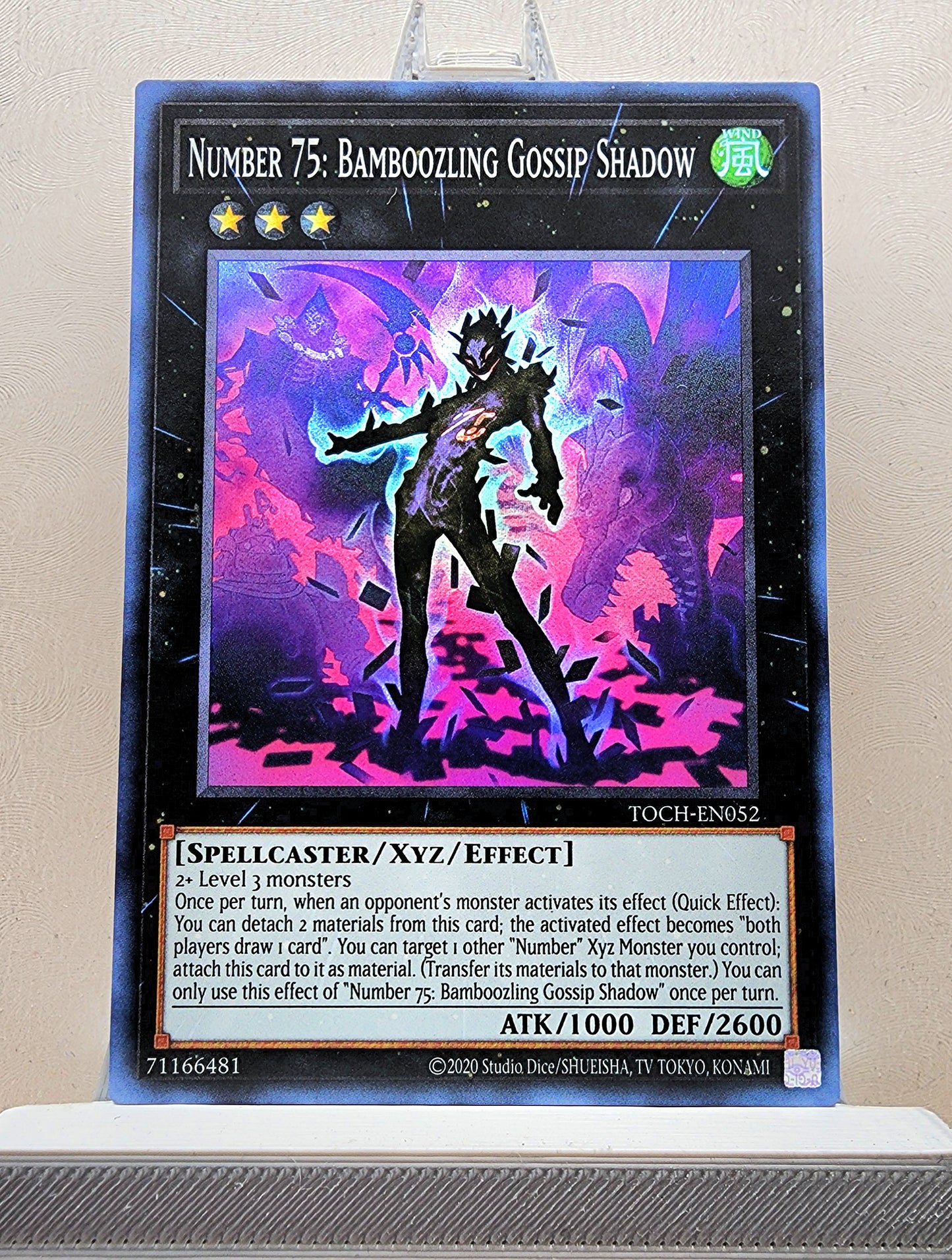 Yugioh! 1x Number 75: Bamboozling Gossip Shadow (TOCH - Super Rare) 1st/Unli Edition