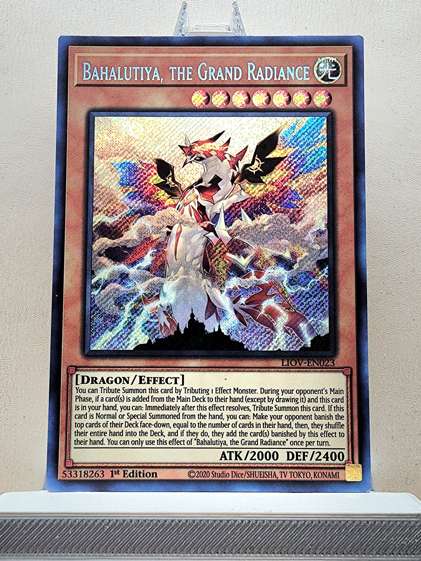 Yugioh! 1x Bahalutiya, the Grand Radiance (LIOV - Secret Rare) 1st Edition