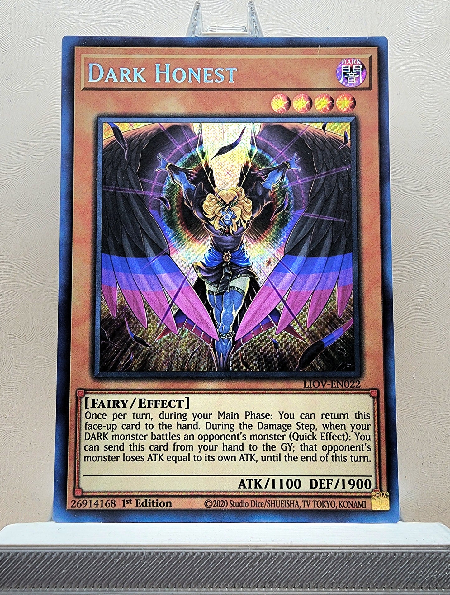 Yugioh! 1x Dark Honest (LIOV - Secret Rare) 1st Edition