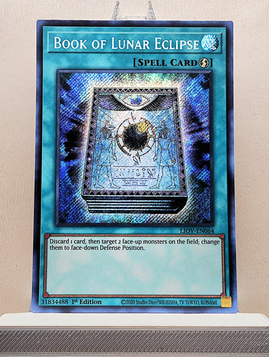 Yugioh! 1x Book of Lunar Eclipse (LIOV - Secret Rare) 1st Edition