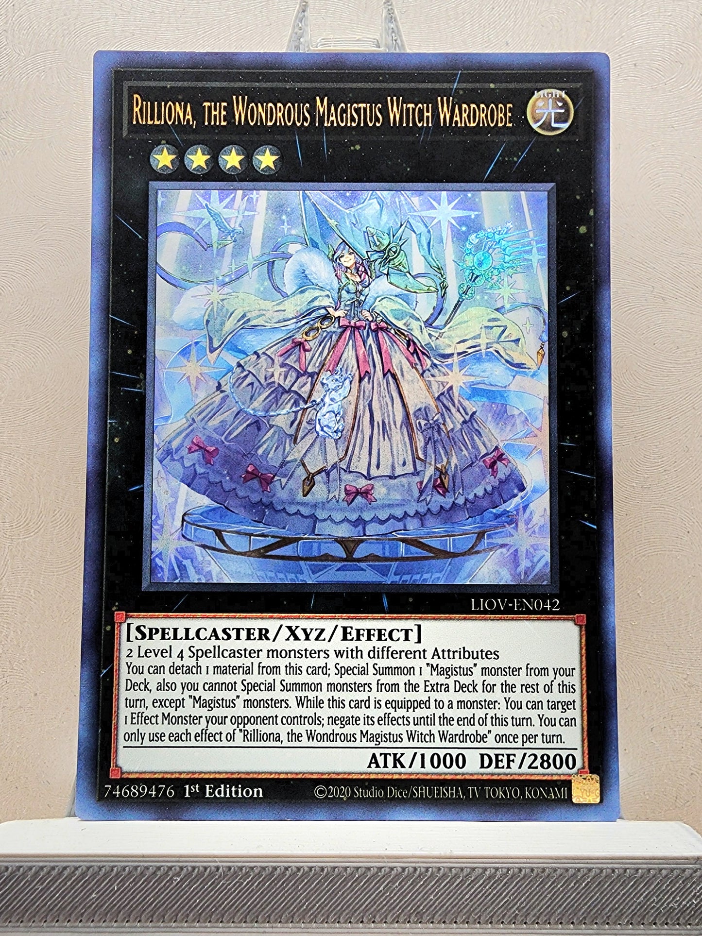 Yugioh! 1x Rilliona, the Wondrous Magistus Witch Wardrobe (LIOV - Ultra Rare) 1st Edition