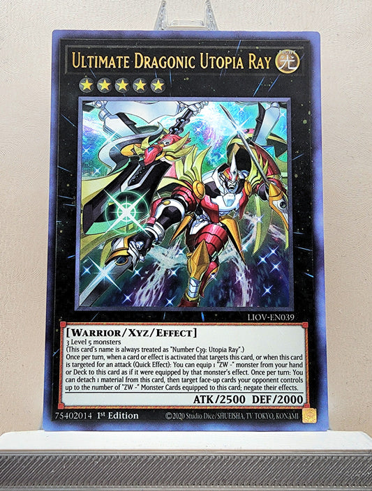 Yugioh! 1x Ultimate Dragonic Utopia Ray (LIOV - Ultra Rare) 1st Edition