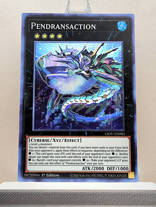 Yugioh! 1x Pendransaction (LIOV - Super Rare) 1st Edition