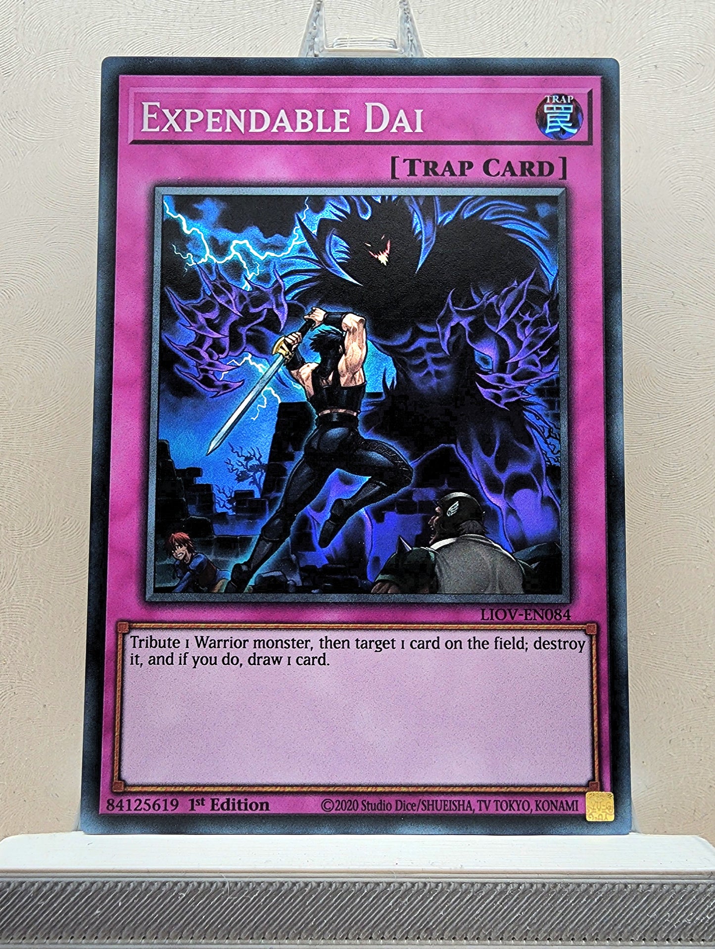 Yugioh! 1x Expendable Dai (LIOV - Super Rare) 1st Edition