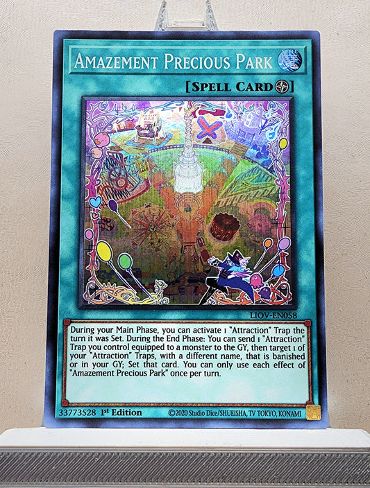 Yugioh! 1x Amazement Precious Park (LIOV - Super Rare) 1st Edition