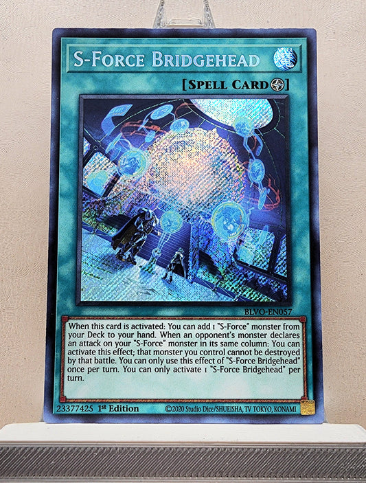 Yugioh! 1x S-Force Bridgehead (BLVO - Secret Rare) 1st Edition