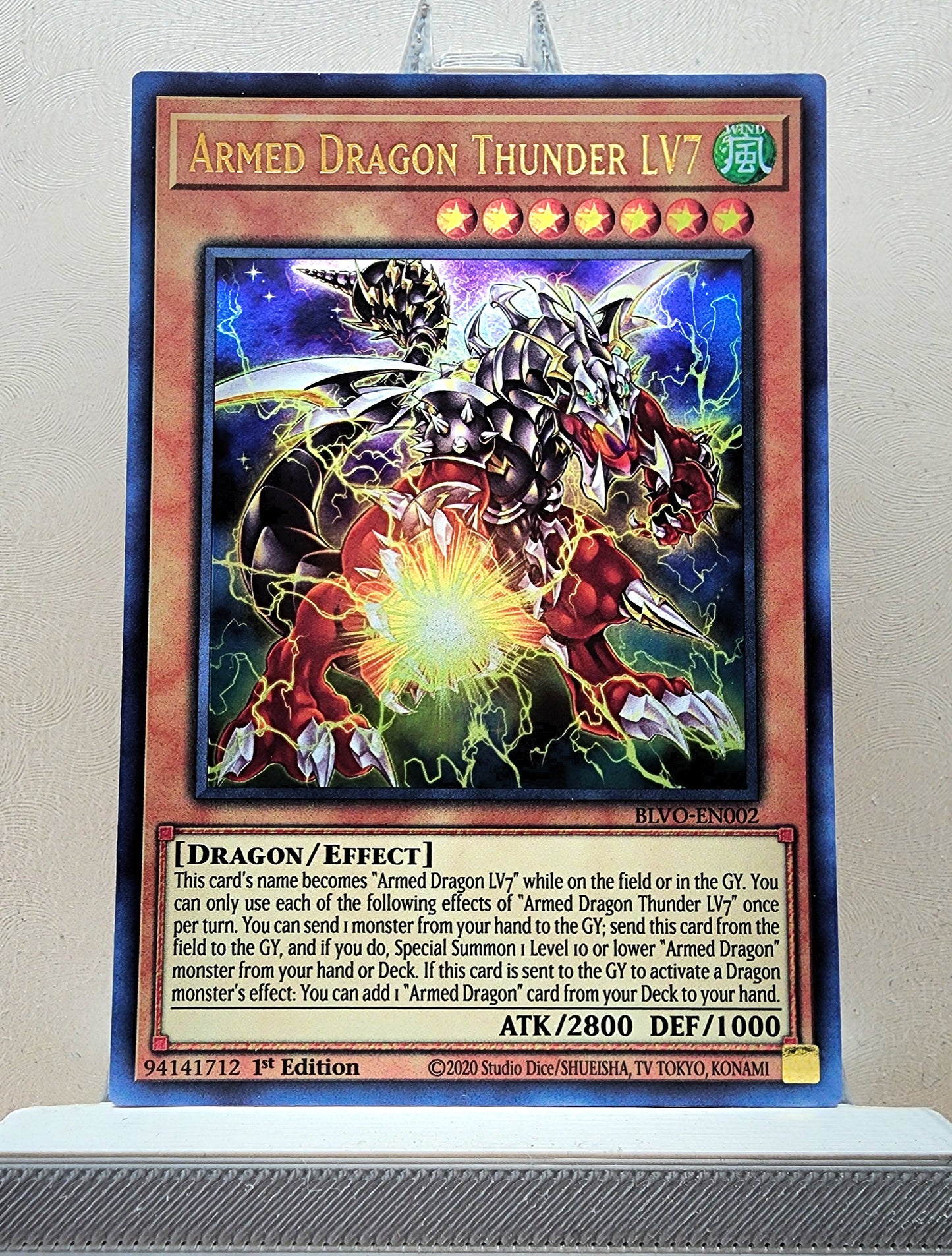 Yugioh! 1x Armed Dragon Thunder LV7 (BLVO - Ultra Rare) 1st Edition