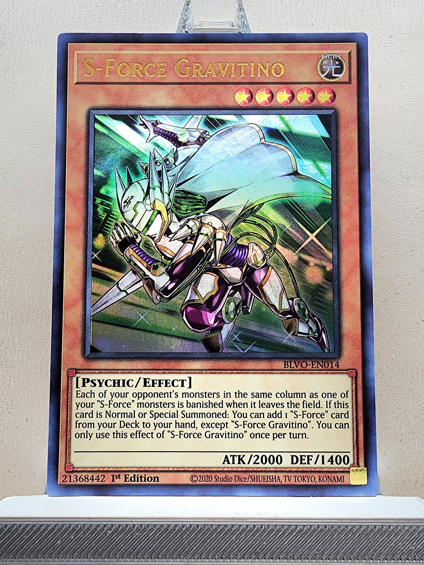 Yugioh! 1x S-Force Gravitino (BLVO - Ultra Rare) 1st Edition