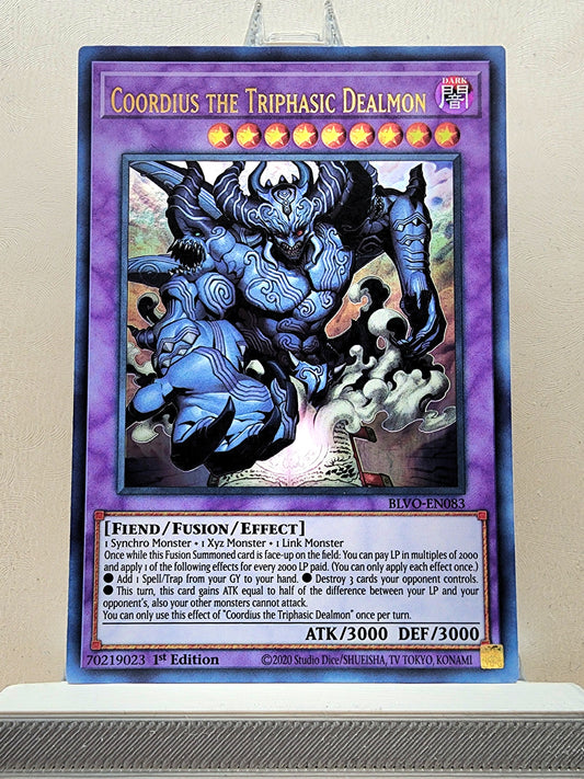 Yugioh! 1x Coordius the Triphasic Dealmon (BLVO - Ultra Rare) 1st Edition