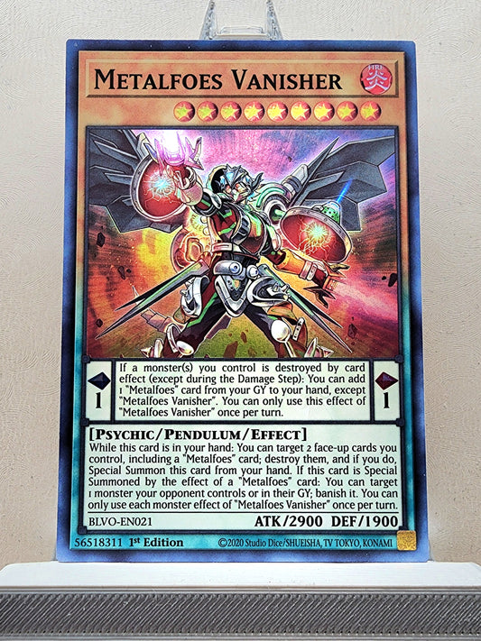 Yugioh! 1x Metalfoes Vanisher (BLVO - Super Rare) 1st Edition