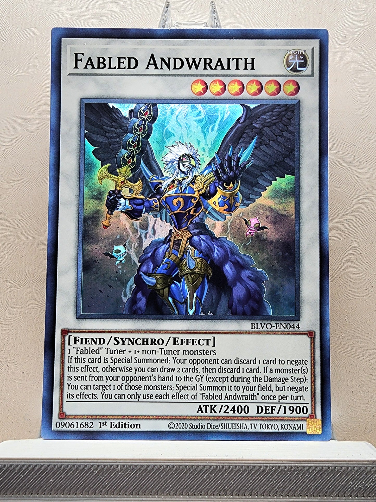 Yugioh! 1x Fabled Andwraith (BLVO - Super Rare) 1st Edition