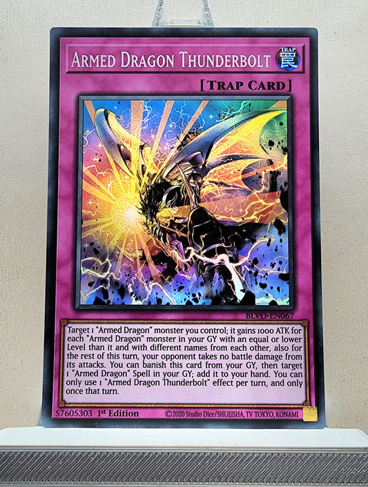 Yugioh! 1x Armed Dragon Thunderbolt (BLVO - Super Rare) 1st Edition