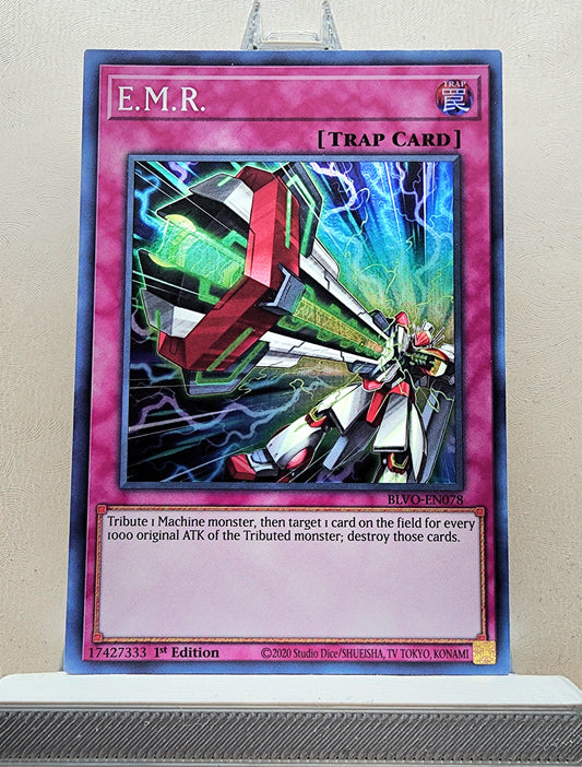 Yugioh! 1x E.M.R. (BLVO - Super Rare) 1st Edition