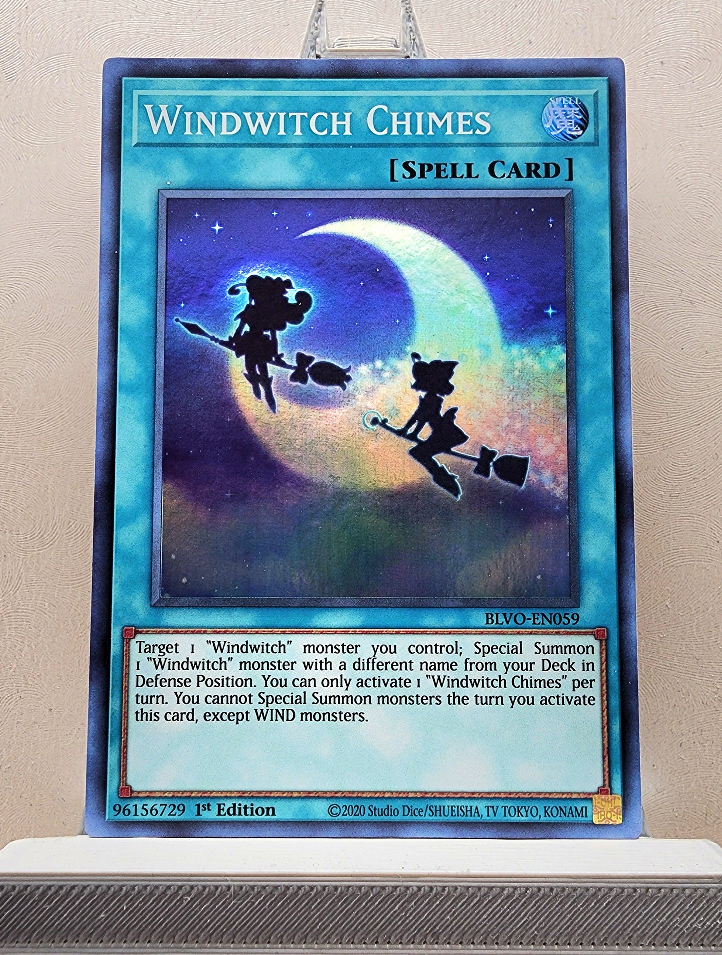 Yugioh! 1x Windwitch Chimes (BLVO - Super Rare) 1st Edition