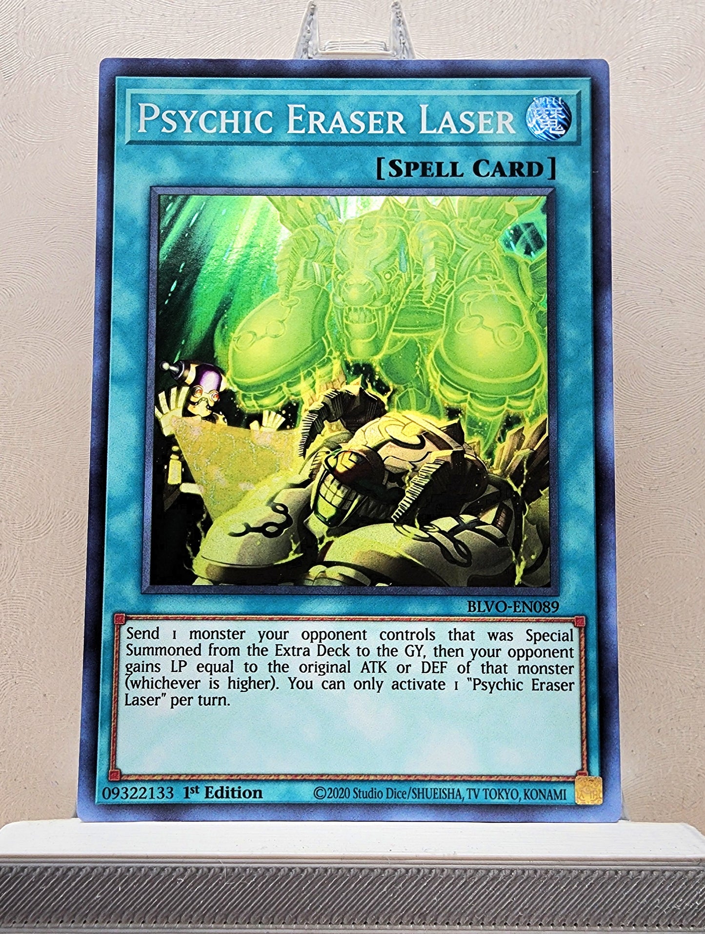 Yugioh! 1x Psychic Eraser Laser (BLVO - Super Rare) 1st Edition