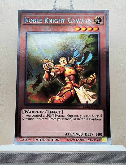 Yugioh! 1x Noble Knight Gawayn (NKRT - Platinum Rare) Limited Edition