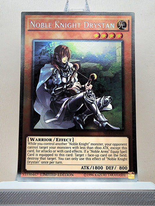 Yugioh! 1x Noble Knight Drystan (NKRT - Platinum Rare) Limited Edition