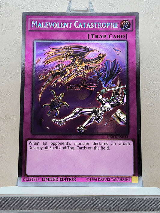 Yugioh! 1x Malevolent Catastrophe (NKRT - Platinum Rare) Limited Edition