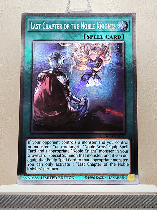 Yugioh! 1x Last Chapter of the Noble Knights (NKRT - Platinum Rare) Limited Edition