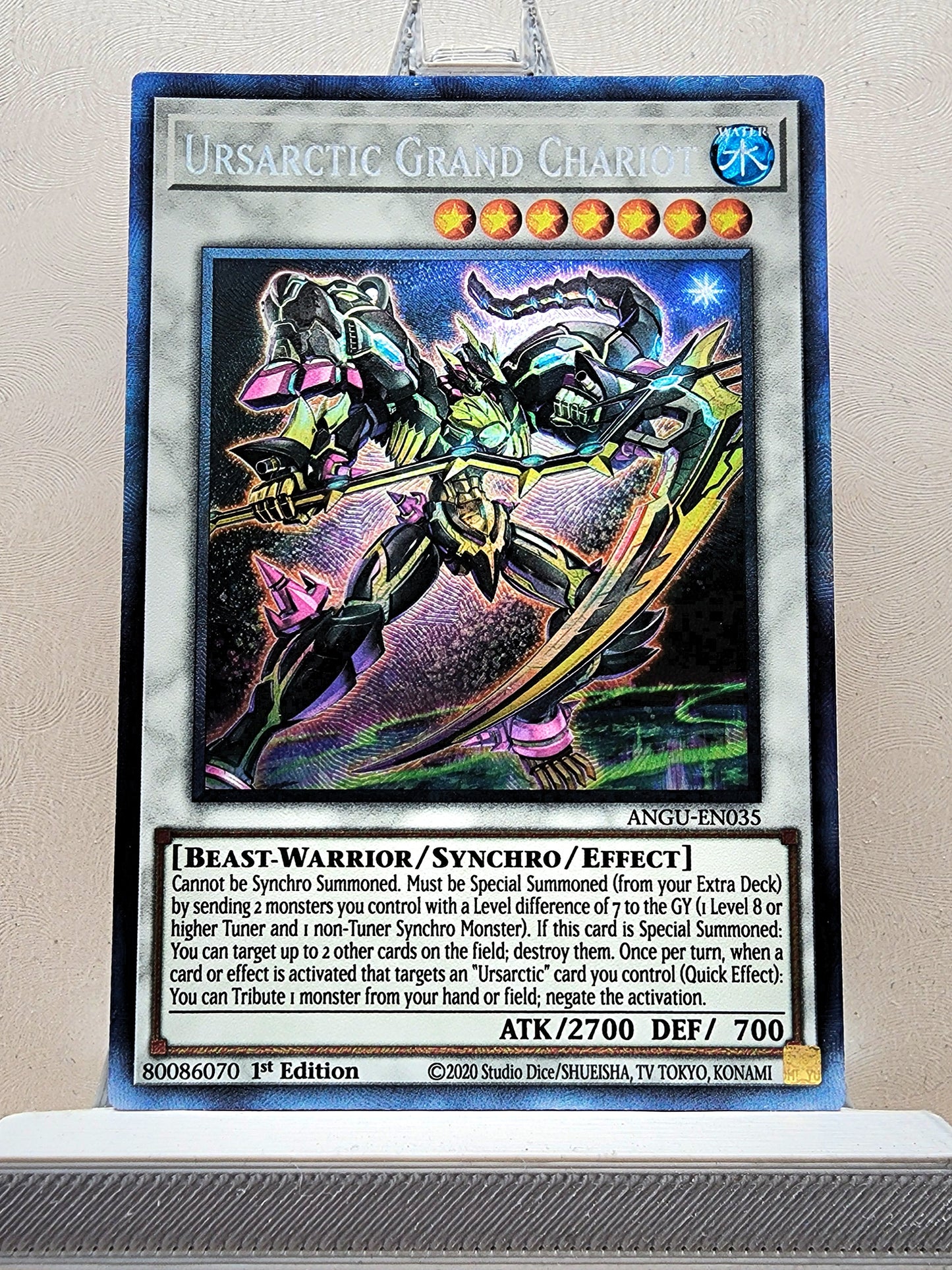 Yugioh! 1x Ursarctic Grand Chariot (ANGU - Collectors Rare) 1st Edition