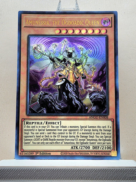 Yugioh! 1x Amunessia, the Ogdoadic Queen (ANGU - Ultra Rare) 1st Edition